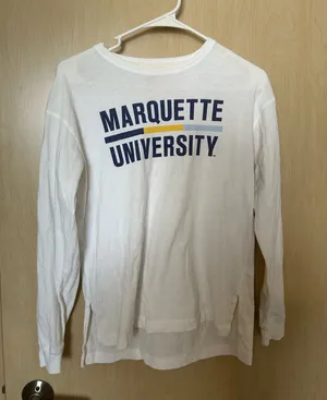Marquette University White Long Sleeve Tee thumbnail 1