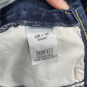 Authentic Denim Dark Wash Straight Leg Jeans Womens 10P Blue Denim Fall Casual thumbnail 11