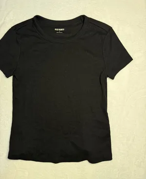 Old Navy Top Black Short Sleeve Medium thumbnail 1