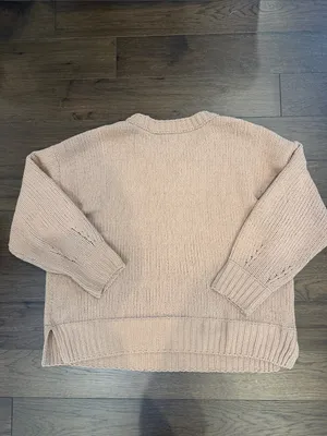 aerie like Candy Crewneck Sweater in Tan Size Large - C47-042 thumbnail 8