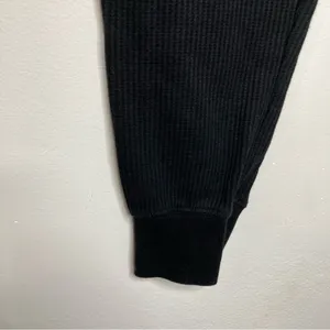 ZYIA‎ Don’t Wake Me joggers black waffle Knit size XS thumbnail 7