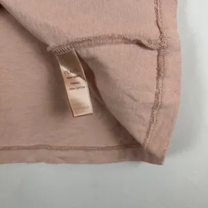 nuuds Women XXL Pink Cotton Relaxed Boxy Short Sleeve T-Shirt Distressed Hem thumbnail 4