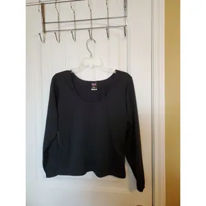 Patagonia Capilene Baselayer Long Sleeve top Size M Black Made In USA thumbnail 6