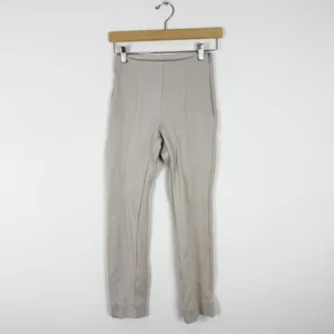 Quince Ultra-Stretch Ponte Pintuck Ankle Pants Ecru thumbnail 2