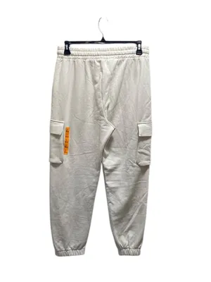 Zara Cargo Jogger Sweatpants Beige L NWT Neutral Minimalist Casual Spring Cozy thumbnail 11