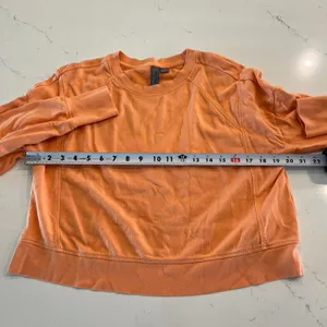 Sweaty Betty‎ After Class Crop Sweatshirt Orange Size Small 4-6 thumbnail 9