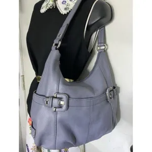 tignanello bag light purple leather tote thumbnail 6