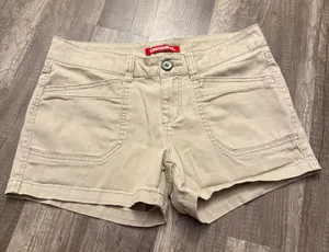 Unionbay Khaki Cargo Utility Shorts Tan Low Rise Y2K thumbnail 1