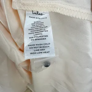 Lulus Contemporary Elegance Black and Cream Satin Tulle Midi Dress Large NWT thumbnail 7