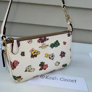 Coach Spaced Floral Field Print Wristlet Purse thumbnail 2