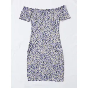Womens Shein Ditsy Floral Print Off Shoulder Dress - Sz L thumbnail 2