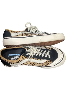 Vans Old Skool Decon SF Leopard Print Sneakers Tennis Shoes Suede W 8.5 M 7 thumbnail 2