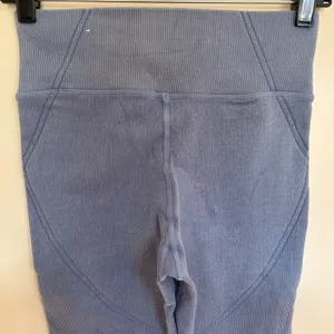 OFFLINE by Aerie Blue Ribbed Seamless High Waisted Leggings Small 0491-5128 thumbnail 7