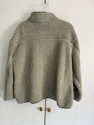 32 Degrees Sherpa-Lined Jacket in Olive and Taupe thumbnail 3