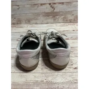 Shu Shop Paula Sneakers Women's Size 6.5 Ice Silver Rhinestone Bling Lace Up thumbnail 5