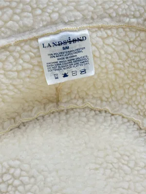 Lands’ End Ivory Sherpa Fleece Bucket Hat Cozy Winter Teddy Hat Medium thumbnail 5