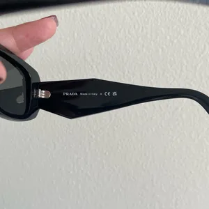 Prada Glossy Black Symbole PR 17WS Geometric Sunglasses thumbnail 5