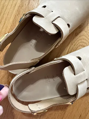 NWT Birkenstock Tokio Hex Clog in Sandcastle Sz 41 thumbnail 2
