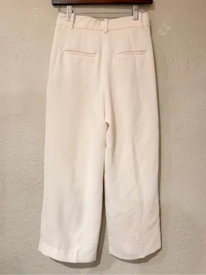 ARITZIA TROUSERS Wilfred women’s size 2 in a ivory pearl color thumbnail 8