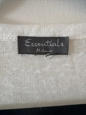 Essentials White Short Sleeve Scoop Neck Top with Silver Studs thumbnail 2