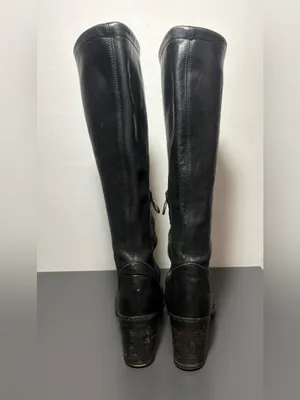 FIORENTINI + BAKER Black Leather Knee thumbnail 5