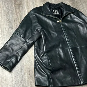 LNR by La Nouvelle Renaissance Genuine Leather Jacket – Size Large thumbnail 5