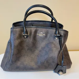 Coach Margot Carryall Signature in Black and Brown Logo thumbnail 2