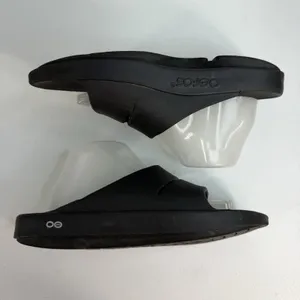 Oofos OOahh Slides Size 42 Men 9 Women 11 Recovery Comfort Lightweight‎ Black thumbnail 3