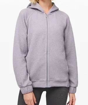Lululemon Pave New Ways Full-Zip in Glacier Grey / White Size Large thumbnail 3