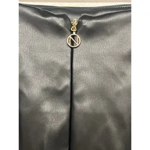 NWT Nookie Sz XS Drama Black Faux Leather High Waist Sexy Cocktail Midi Skirt thumbnail 5