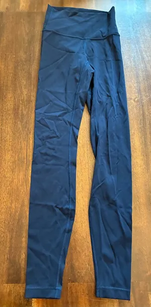 Lululemon Wunder Under Leggings 2 True Navy Blue Full-On Luxtreme 28" Inseam thumbnail 1