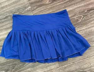 Gold Hinge Pleated Tennis Skirt Blue thumbnail 1