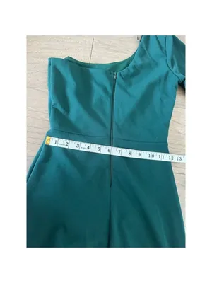 Windsor Teal Green One Shoulder Mini Dress XS thumbnail 9