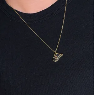 Gold Cowboy Hat Necklace – Western Country Charm Pendant thumbnail 8