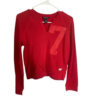 Abercrombie & Fitch Red Sweatshirt thumbnail 1