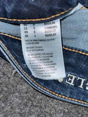 American Eagle Low Rise Micro Mini Jean Booty Shorts Distressed Sz 0 y2k grunge thumbnail 6