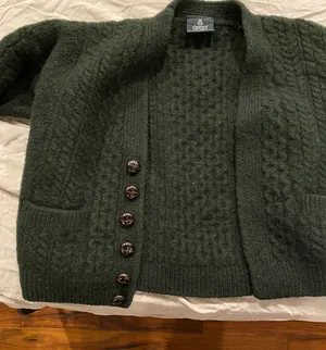 Aran Woollen Mills Green Wool Sweater thumbnail 2