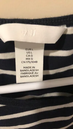 H&M Stripped Shirt thumbnail 2