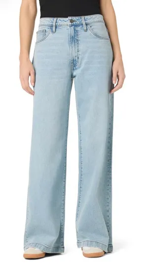 Hudson Jolene Whip Smart High Rise Wide Leg Jeans Size 28 thumbnail 1