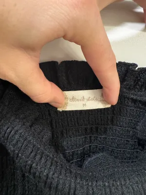 Altar’d State Black Long Sleeve Ruffle Top thumbnail 5