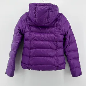 Boden Women's Purple Puffer Jacket Convertible Vest Zip Off Sleeves Hooded US 2‎ thumbnail 2