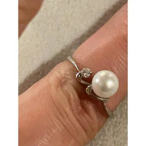 Ring band 925 sterling silver unique cute size 6.75 thumbnail 3