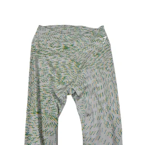 Gymshark Womens XL Grey Green Yellow Swirl Print High Waisted Leggings thumbnail 3