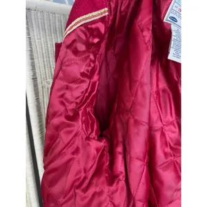 Vintage 90s Old Navy Bright Pink Wool Blend Peacoat Women's S Double Breasted thumbnail 9