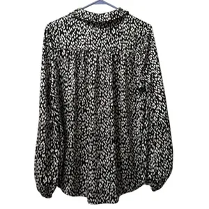 Doe &‎ Rae Button-Front Shirt Long Sleeve Size Medium Polyester Business Casual thumbnail 2