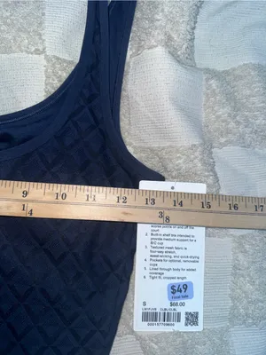 NWT Lululemon Textured‎ Mesh Tennis Tank size Small thumbnail 3
