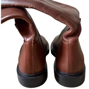 Steve Madden Gaige Brown Leather Tall Riding Boots Lug Sole Womens Size 6 thumbnail 5