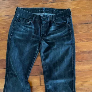7 For All Mankind Jean Size 28 A Pocket Flare Cross Stitch thumbnail 1