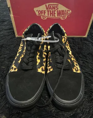 VANS old skool black suede animal print lace up shoes sneakers women’s 9 new thumbnail 2