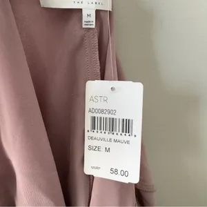 Astr the Label Revolve Deauville Mauve Lace Accent dress shift Flowy 3/4 sleeve thumbnail 9